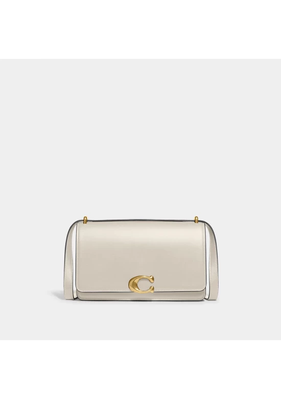 Coach Bandit Shoulder Bag Brass Ivory for Women